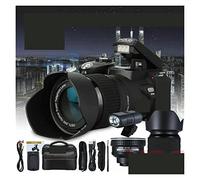JOJIDE Camescope Numerique, Appareil Photo numérique 33MP Objectif Grand Angle 0,5X Téléobjectif 24X + Appareil Photo numérique à lumière LED(D7200 1 Battery)