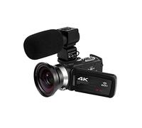 JOJIDE Camescope Numerique, Caméra vidéo Vlog 4K complète for la Diffusion en Direct caméscope numérique extérieur Webcam 16X enregistreur Photographie(No SD Card,Grey)