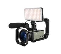 JOJIDE Camescope Numerique, Caméras de Diffusion en Direct KIT de caméscope Professionnel 4k Zoom Optique 12x Caméra vidéo Vlog à écran Tactile 3,5