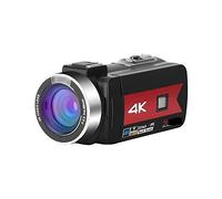 JOJIDE Camescope Numerique, Caméras numériques 56MP for la Diffusion en Direct Webcam 4K Vlog Enregistrement vidéo Caméscope Photographique Enregistreur Vision Nocturne(64G SD Card,Rot)