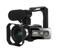 JOJIDE Camescope Numerique, Caméscope 4K HD caméras Web numériques Professionnelles for la Photographie Zoom 18X enregistreur vidéo à Mise Point Automatique Vlog(128G SD Card,Outfit 1)