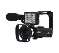 JOJIDE Camescope Numerique, Caméscope numérique 4K Complet caméra vidéo numérique 48MP for Le Streaming 18X Grand Angle Vlog caméra Enregistrement en Boucle en accéléré(128G SD Card,KIT)