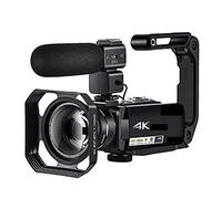 JOJIDE Camescope Numerique, Caméscope vidéo Caméra Vlog 4K Zoom Optique 10X Camaras Full HD Blog Tournage(Bundle A)