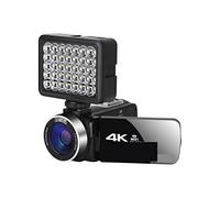 JOJIDE Camescope Numerique, Full 4K UHD Digital Camera Stream Camera 4K Vlog Camcorder 18X 48MP Digital Video Recorder Webcam Time Lapse(32G SD Card,with Light)