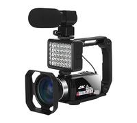 JOJIDE Camescope Numerique, Plein 4K Blog Enregistreur Vidéo Streaming Caméscope Portable Extérieur UHD 48MP Numérique Vlog Caméras for La Photographie(64G SD Card,Set 3)