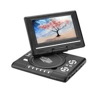 JOJIDE Lecteur DVD portable, portable avec batterie intégrée, fonction mémoire, mini télévision, pour la maison, la voiture