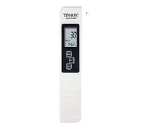 JOJIDE Ph-mètre et TDS mètre numérique testeur de qualité de l'eau 0-14 testeur de ph-mètre 0-9990PPM TDS & EC LCD pureté de l'eau PPM Filtre d'aquarium(TDS with Battery)