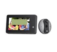 JOJIDE Sonnette Camera, 4.3 Pouces 1080P Tuya Judas Sonnette caméra Maison Intelligente Nuit PIR détection de Mouvement Porte visionneuse vidéo Porte Cloche