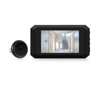 JOJIDE Sonnette Camera, Judas numérique LCD 3,97 Pouces for Porte d'appartement 1080p 120 degrés Couleur Infrarouge(Zwart)