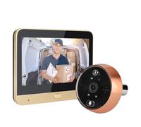 JOJIDE Sonnette Camera, Sonnette Intelligente 4,3 Pouces, caméra de Porte Wi-FI 1080P Full HD avec détection PIR