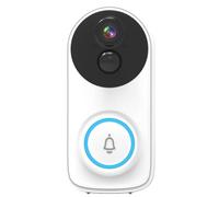 JOJIDE Sonnette Camera, Sonnette sans Fil WiFi 3MP, interphone visuel, visionneuse de Porte, caméra de visiophone