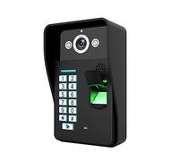 JOJIDE Sonnette Camera, Système d'interphone vidéo sans Fil Filaire 720P avec caméra IR-Cut HD avec Mot de Passe RFID à Empreintes digitales