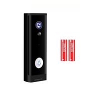 JOJIDE Sonnette Camera, vidéo Sonnette caméra Tuya Maison Intelligente sans Fil Porte Cloche 1080P Batterie Porte téléphone caméra Mini interphone Appartement(Option 3)