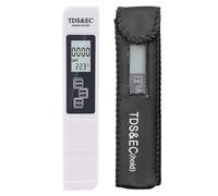 JOJIDE Testeur numérique de qualité de l'eau, Blanc, TDS EC, Plage de Compteur 0 à 9990, testeur Multifonctionnel de pureté de l'eau, température PPM, 1 pièce(Blanc)