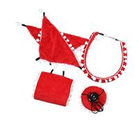 jojnsha 2. Activité De Hamster Lavable en 5 Pièces avec Balançoire Lit Pliable Et Tunnel d'exercice | Jouet Hamster Multifonctionnel Conception D'habitat Compact