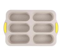 jojnsha 2. Ustensiles De Cuisson En Silicone Multi-usages À 6 Fentes Pour Desserts Et Hot-dogs Moule Flexible Sans Effort Lavables Lave-vaisselle
