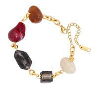 jojnsha À Segments en Résine Chaîne Acier Inoxydable Poli Étanche Accessoire De Poignet Élégant Bijoux Artistiques Résine pour Usage Quotidien