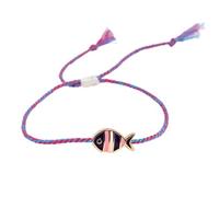 jojnsha Bracelets D'amitié Tissés Faits À La Main À Breloques en Alliage Réglable pour Accessoires Quotidiens Accessoire De Chaîne À Main Tissée Artistique