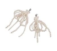 jojnsha Breloque de chaussure détachable décorations Fahion perles perles bowknot charme pendentif accessoires décoratifs mode chaussures décorations, taille unique, Comme décrit, Comme décrit.