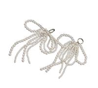 jojnsha Breloque de chaussure détachable décorations Fahion perles perles bowknot charme pendentif accessoires décoratifs mode chaussures décorations, taille unique, Comme décrit, Comme décrit.