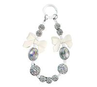 jojnsha Chaîne de poignet tendance pour femme et fille avec cordon de suspension élégant et perles - Accessoire de bijoux plein de diamants - Chaîne de poignet tendance en cristal - Unique, taille