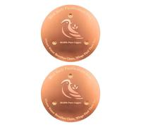 jojnsha Disques simples en métal naturel pour bains d'oiseaux mettant en évidence une densité de 0,6 mm et triple assistance pour un entretien réduit - Nettoyant bronze à plumes