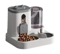 jojnsha Distributeur D'attraction Automatique 2 en 1 pour Chat Et Abreuvoir avec Bol De Nourriture Capacité 2 L Et 1 L d'eau pour Petits Animaux Compagnie Fournisseur Chat