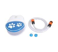 jojnsha Distributeur d'eau pour Animaux De Compagnie Activé par Le Pied Une Utilisation en Extérieur Construction Résiliente Capacité sans Électricité Requise Station d'eau Chien avec Pied