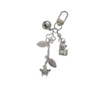 jojnsha Dragonne de téléphone unique avec motif de chats et papillons pour un usage quotidien et sécurité - Motif fruits et cœurs colorés, Porte-clés., taille unique