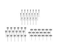 jojnsha Ensemble De 60 Brosses Métalliques À Roue Rotative À Usage Industriel Outil De Polissage en Métal Brossé pour Le Travail D'élimination De La Rouille Et De Polissage Brosse Métallique en Acier