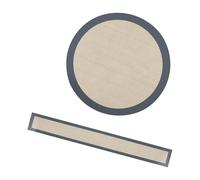 jojnsha Ensemble De Plaques Cuisson Antiadhésives en Silicone 2 Pièces pour Moule À Gâteaux Accessoires Four Lavables Lave-Vaisselle pour Pizza Pâtisseries Biscuits Tapis Cuisson Sûrs