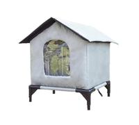 jojnsha Les Chats Extérieurs Isolés Abritent Un Abri Imperméable pour Animaux De Compagnie avec Base Surélevée Petites Maisons De Compagnie Les Protections Hivernales Abri Isolé