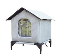 jojnsha Les Chats Extérieurs Isolés Abritent Un Abri Imperméable pour Animaux De Compagnie avec Base Surélevée Petites Maisons De Compagnie Les Protections Hivernales Abri Isolé