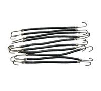 jojnsha Lot de 10 crochets de coiffure à double crochet élastique pour queue de cheval Accessoires élégants pour femme