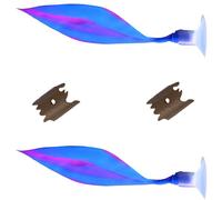 jojnsha Lot de 2 décorations en silicone pour lit de poisson - Installation facile - Lit étanche