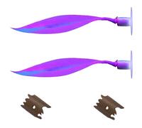 jojnsha Lot de 2 décorations en silicone pour lit de poisson - Installation facile - Lit étanche