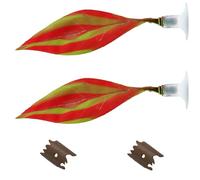 jojnsha Lot de 2 décorations en silicone pour lit de poisson - Installation facile - Lit étanche