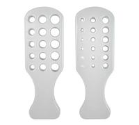 jojnsha Lot de 2 plaques de tirage à trous ronds en métal pour bijoux, accessoires de décoration