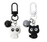 jojnsha Lot de 2 porte-clés en forme d'animal de dessin animé, porte-clés de voiture, sac à dos, pendentif pour amateurs de mode