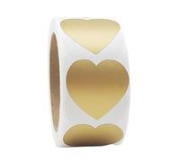 jojnsha Lot de 300 autocollants ronds à gratter en forme de cœur pour surprise de fête