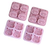 jojnsha Lot De 4 Moules À Gâteau En Silicone Antiadhésifs Résistants La Pour Un Démoulage Facile Et Des Designs Créatifs Passe Lave-vaisselle Moule Gâteau Créatif En Silicone