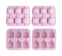 jojnsha Lot de 4 moules de cuisson en silicone antiadhésifs pour un démoulage facile et des designs créatifs Passe au lave-vaisselle