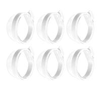 jojnsha Lot de 6 mangeoires amovibles pour calopsittes inséparables en polyéthylène transparent à suspendre pour nourriture et eau, accessoires pour cages