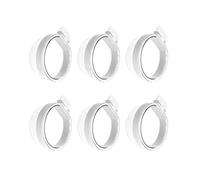 jojnsha Lot De 6 Mangeoires en Plastique Transparent pour Cage À Oiseaux pour Perruches Calopsittes Distributeur d'eau Et De Nourriture Facile À Nettoyer Accessoires pour Animaux Domestiques À