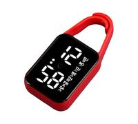 jojnsha Montre électronique LED à suspendre avec veilleuse étanche tactile pour homme et femme Cadeau porte-clés Montre de poche numérique LED tactile, Rouge, taille unique