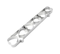 jojnsha Moule à gâteau professionnel à 6 cœurs en alliage d'aluminium de qualité alimentaire pour une cuisson uniforme et à dégagement rapide Outil de cuisson en forme de cœur