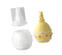 jojnsha Moule créatif en silicone en forme d'œufs de lapins pour bocaux décoratifs et rangement, idéal pour la décoration de la maison