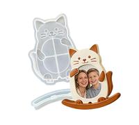 jojnsha Moule en silicone pour cadre photo en forme d'animal pour décoration de maison, cadeaux, décoration de bureau, artisanat