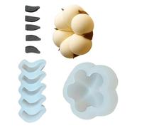jojnsha Moules À Gâteaux en Mousse De Silicone en Forme Coton Moules Cuisson Chocolat Outil Cuisine Fête Dessert Ustensiles Accessoires Sûrs pour Le Four