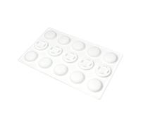 jojnsha Moules à macarons en silicone à 15 cavités pour la cuisson au chocolat, biscuits, matériaux de qualité alimentaire, faciles à nettoyer, moules flexibles en silicone pour macarons